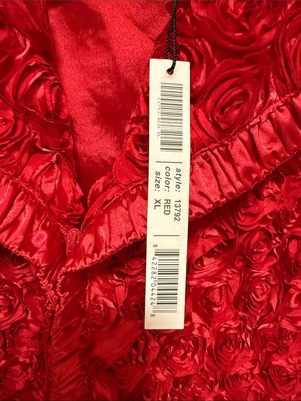 Samuel Dong Red Rosette Coquette Modern Romantic Jacket - XL - Picture 3 of 10